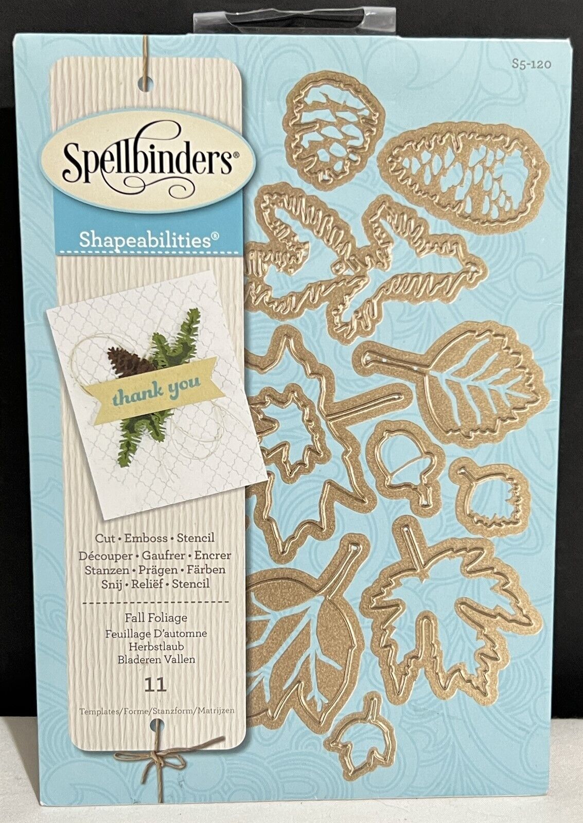 Spellbinders FALL FOLIAGE Leaves Leaf Autumn Dies Set