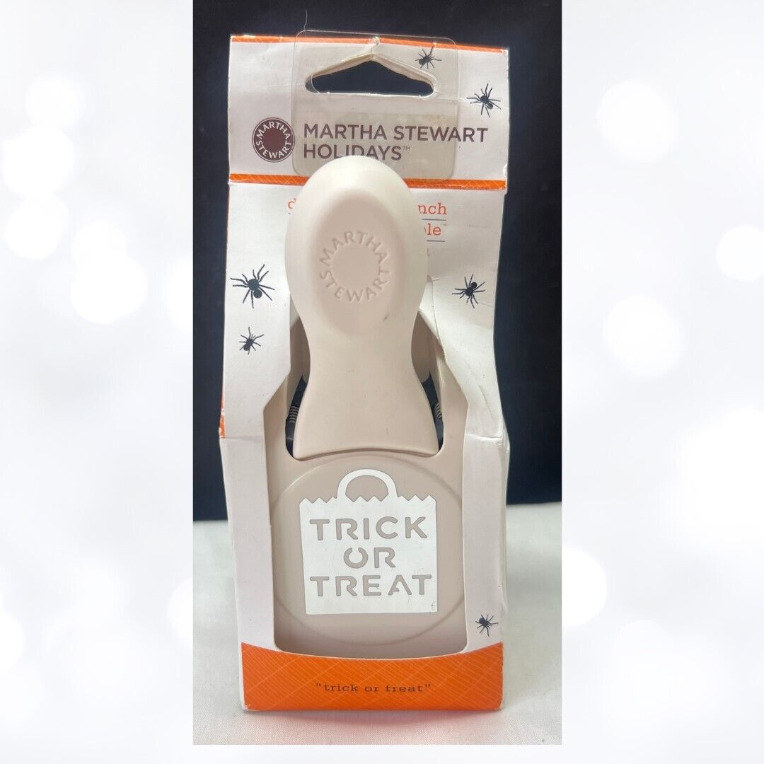 Martha Stewart TRICK OR TREAT Bag Halloween Punches Paper Punch