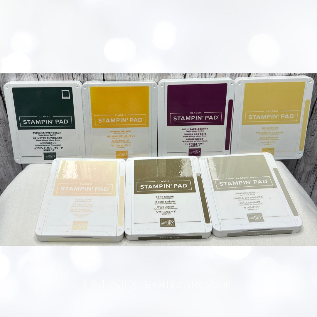 Stampin Up INK PADS Foam Stamp Pads Lot of 7