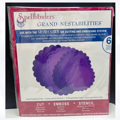 Spellbinders GRAND SCALLOPED CIRCLES Scallop Shapes Nestabilities Dies