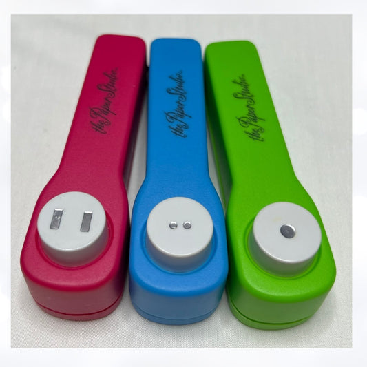 The Paper Studio RIBBON & BUTTON Holder Punches Paper Punch Lot of 3