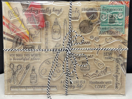 My Monthly Hero Arts Kit CRAFTING SUPPLIES Art May 2019 Rubber Stamps Dies