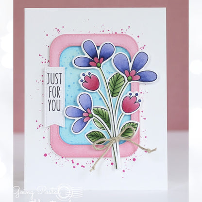 My Favorite Things BUILD-ABLE BOUQUET Flowers Floral Rubber Stamps Dies