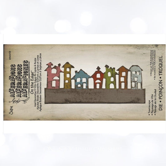 Tim Holtz TOWNSCAPE City Houses Village On the Edge Die