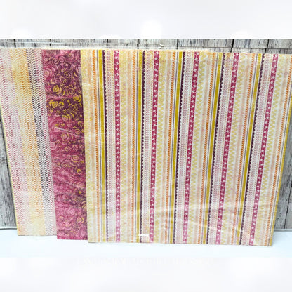 Stampin Up RAZZLEBERRY LEMONADE 12x12 Paper Cardstock DSP 23 Sheets