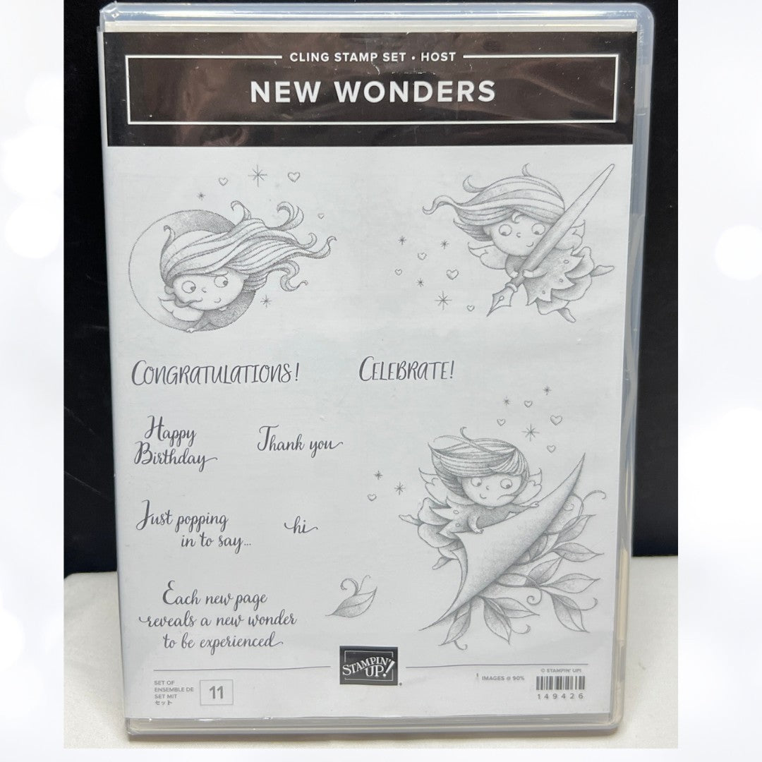 Stampin Up FAIRY WONDERS Fairies Rubber Stamps