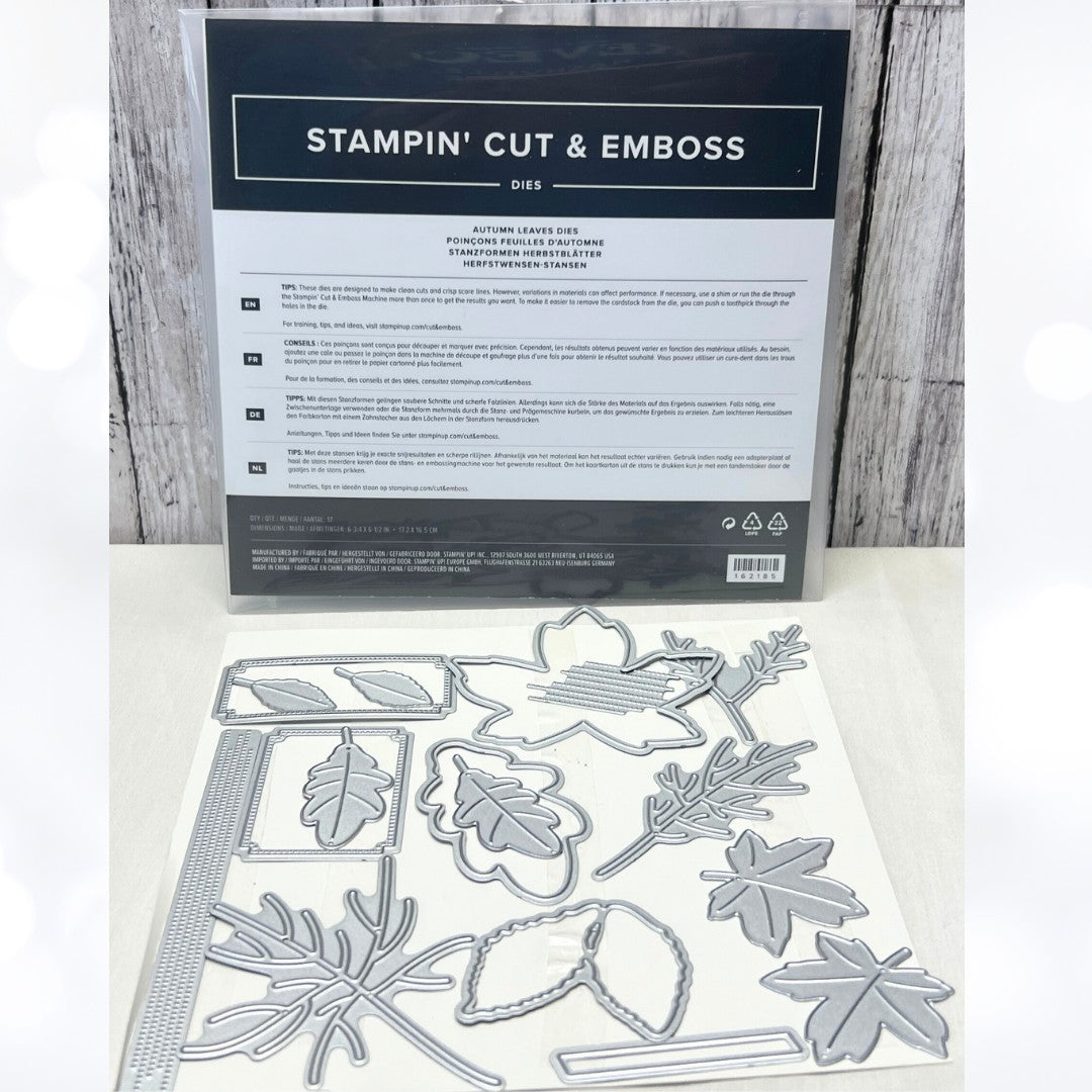 Stampin Up AUTUMN LEAVES Fall Leaf Dies