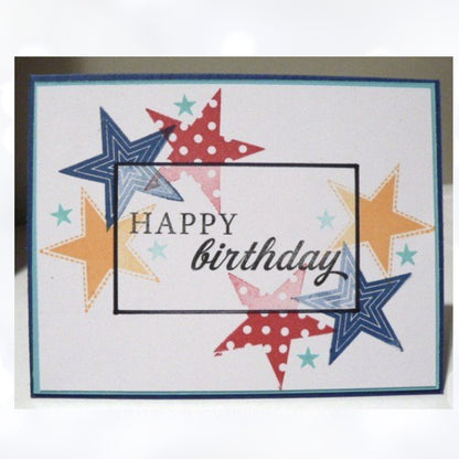 Papertrey Ink SIMPLE STARS Birthday Friends Rubber Stamps