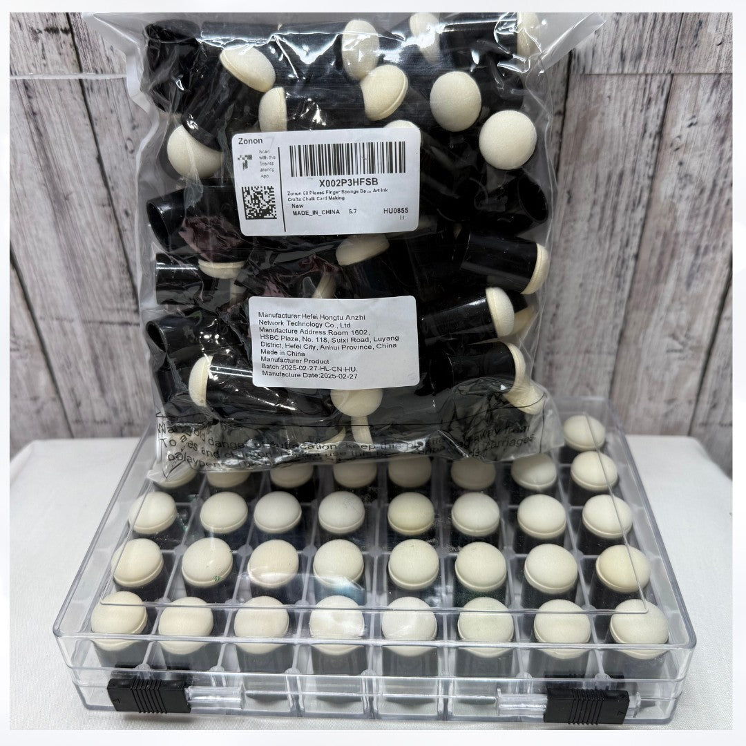 SPONGE DAUBERS Ink Blending Tools Case Holder Set of 70