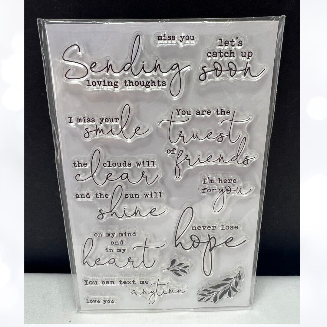 Spellbinders ALWAYS REMEMBER Card Making Kit of the Month Rubber Stamps Feb 2022