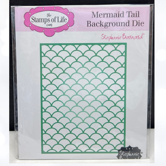The Stamps of Life MERMAID TAIL Scales Background Die
