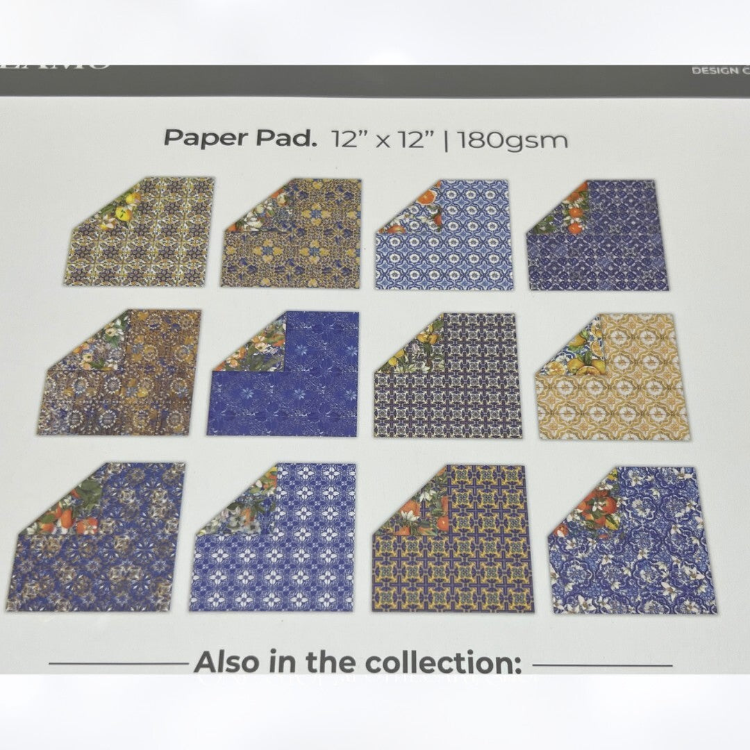 Crafters Companion FULL BLOOMS Mediterranean 12x12 Cardstock Paper
