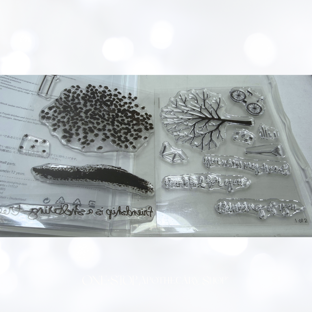 Stampin Up SHELTERING TREE Landscape Seasons Nature Rubber Stamps