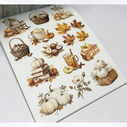 Mintay AUTUMN SPLENDOR Fall Critters Paper Cardstock 6x8 6x6 Lot of 4