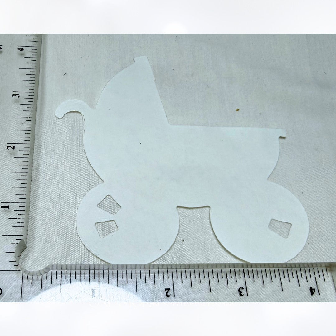 Sizzix BABY Carriage Bottle Hand Print Boy Girl Shower Dies Lot of 5