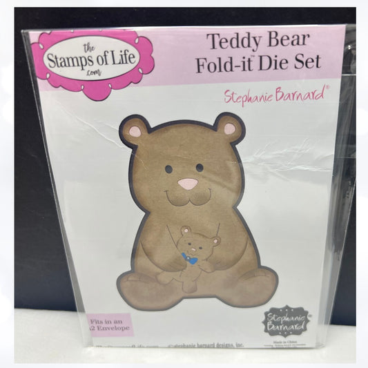 The Stamps of Life TEDDY BEAR Fold It Dies