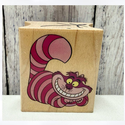 All Night Media CHESHIRE CAT Alice in Wonderland Disney Rubber Stamp