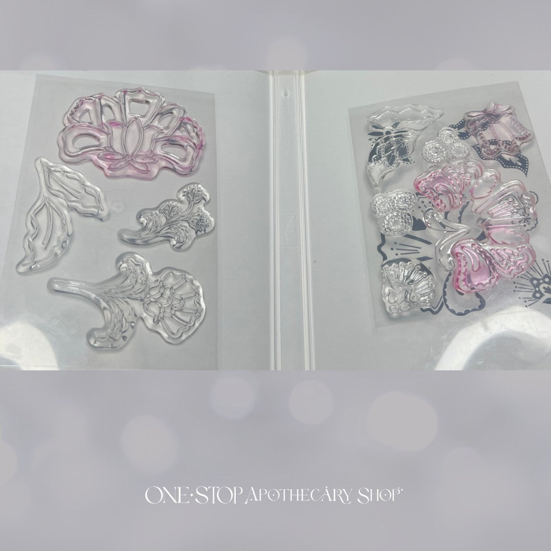 Stampin Up BATIK BOUTIQUE Flowers Floral Rubber Stamps