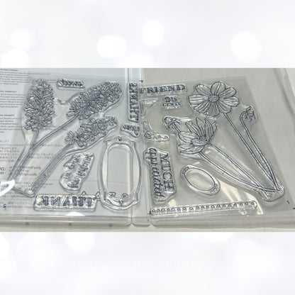 Stampin Up HELPING ME GROW Flowers Floral Rubber Stamps