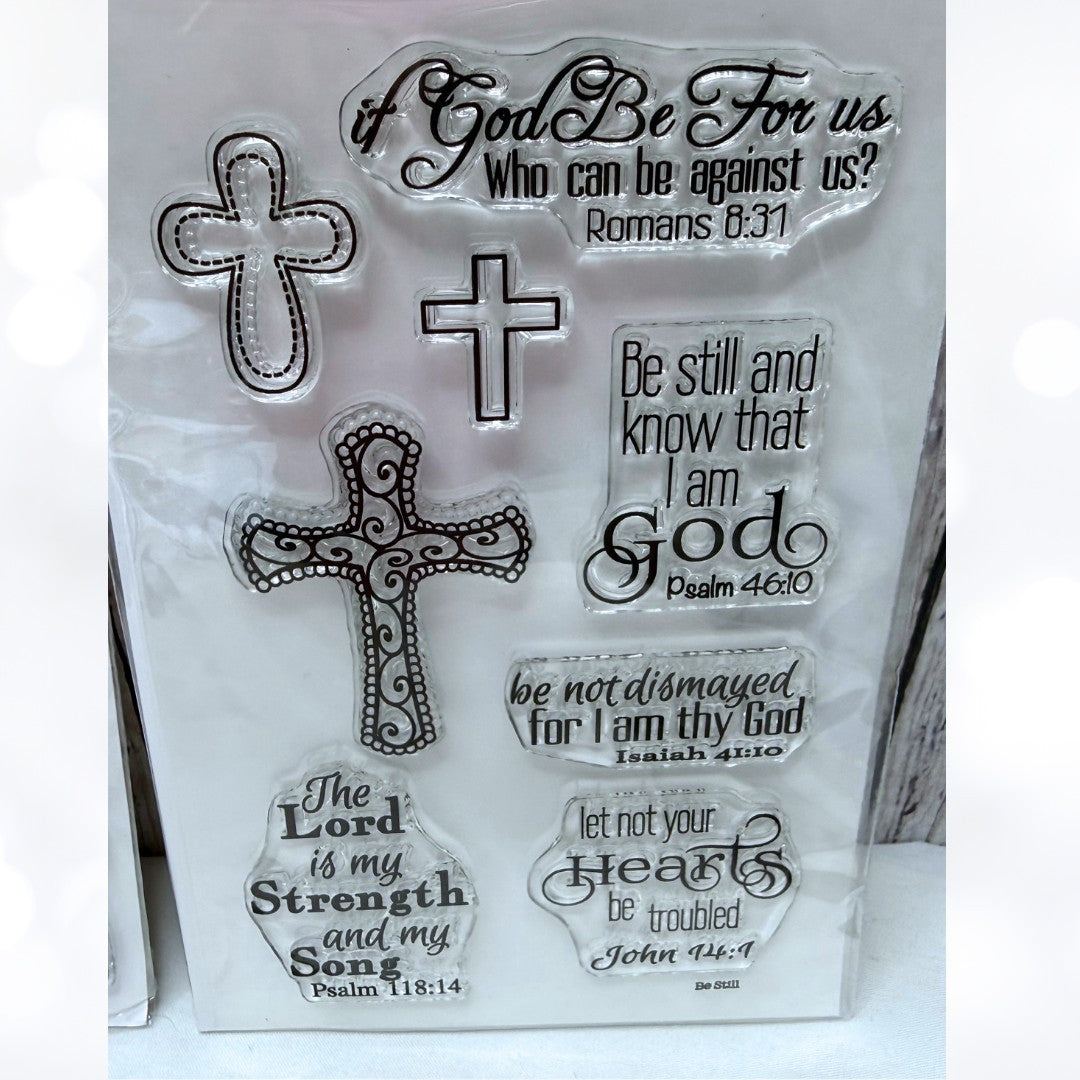 Maymay Made It BE STILL & HEAVEN SCENT Bible Journaling Rubber Stamps