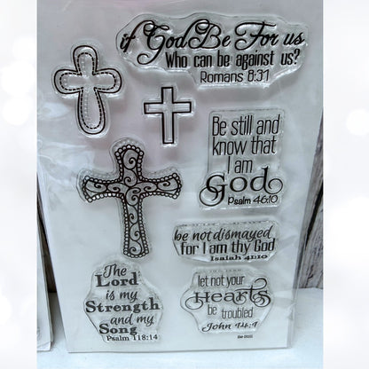 Maymay Made It BE STILL & HEAVEN SCENT Bible Journaling Rubber Stamps