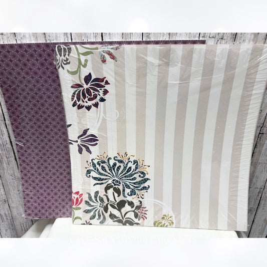 Stampin Up POCKETFUL OF POSIES Paper 12x12 DSP Cardstock Set of 21