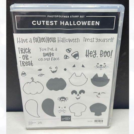 Stampin Up CUTEST HALLOWEEN Pumpkin Rubber Stamps