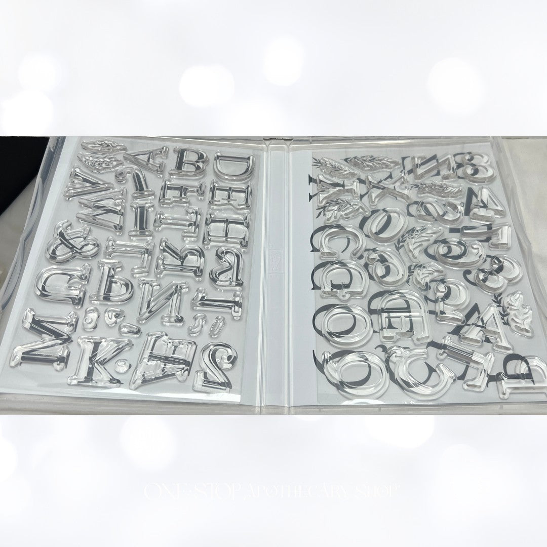Stampin Up CLASSIC LETTERS Uppercase Alphabet Rubber Stamps