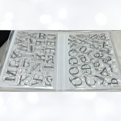 Stampin Up CLASSIC LETTERS Uppercase Alphabet Rubber Stamps