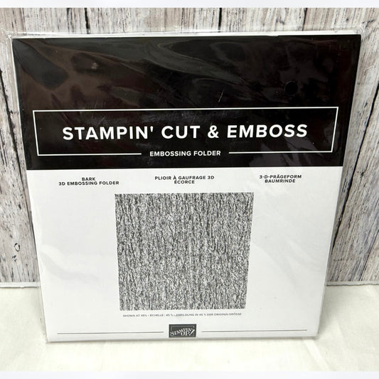 Stampin Up BARK 6x6 3D Embossing Folder
