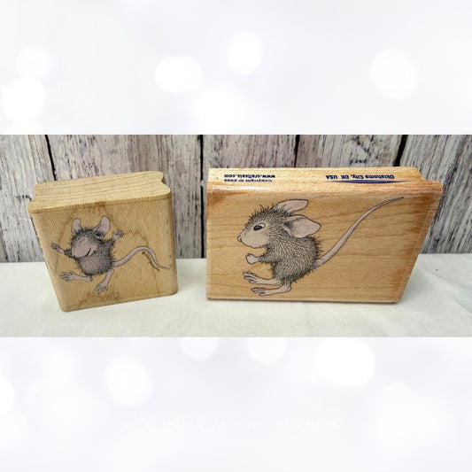 House Mouse AMANDA JUMPS Jumpin for Joy Mice Rubber Stamps