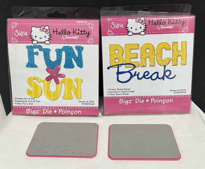 Sizzix Sanrio HELLO KITTY Beach Sandcastle Summer Sun Dies Lot