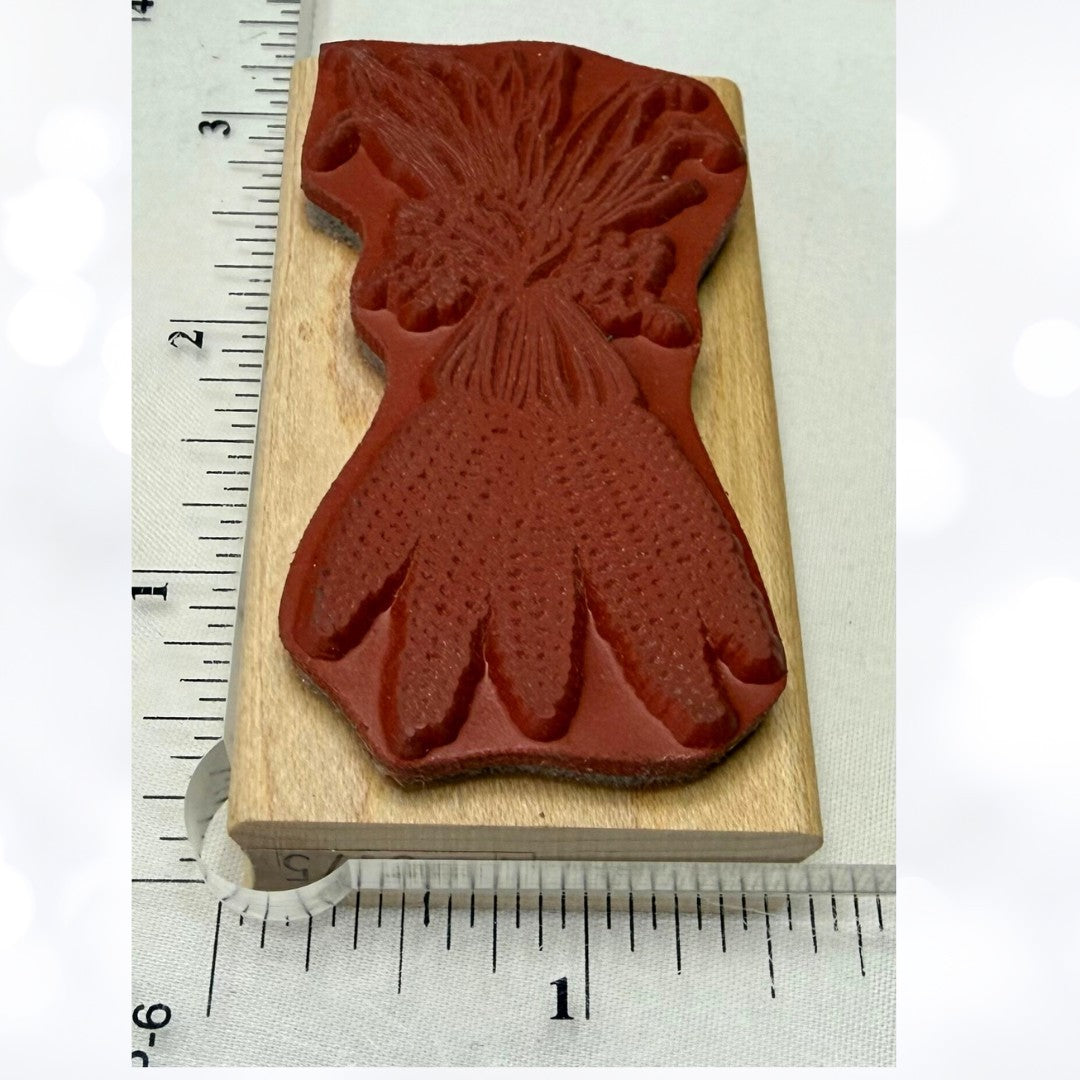 WHEAT Fall Autumn Rubber Stamps Lot of 3