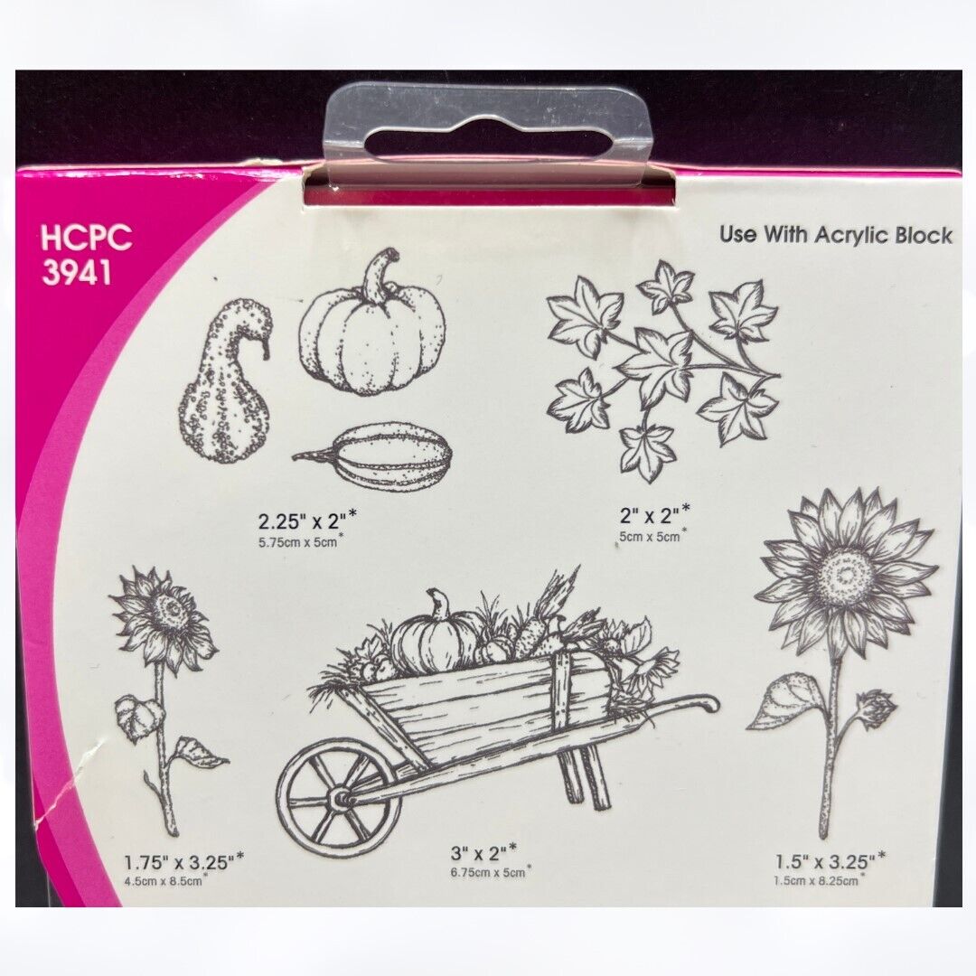 Heartfelt Creations COUNTRYSIDE AUTUMN 'SCAPES Fall Rubber Stamps