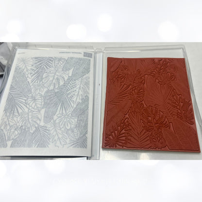 Stampin Up TROPICAL HIDEAWAY Jungle Tropical Background Rubber Stamp