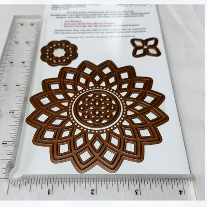 Spellbinders PARISIAN MOTIFS Lotus Pendants Wrought Iron Dies