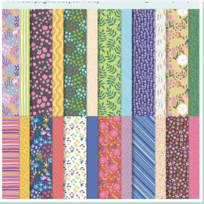 Stampin Up FLOWERS & MORE 12x12 Paper Cardstock DSP 35 Sheets