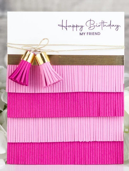 My Favorite Things Die-namics NOTEBOOK Fringe Chevron Dies Lot of 4