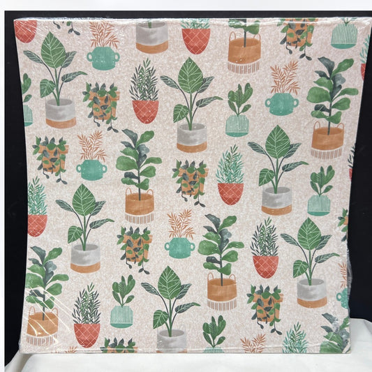 Stampin Up BLOOM WHERE YOU'RE PLANTED Plants 12x12 DSP Cardstock Paper 12 Sheets