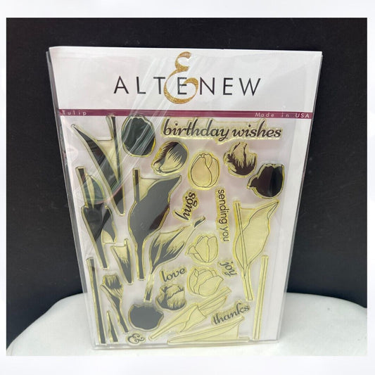 Altenew TULIP Spring Flowers Floral 6x8 Rubber Stamps 