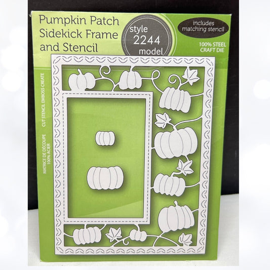 Poppy PUMPKIN PATCH Sidekick Frame Fall Autumn Halloween Dies & Stencil