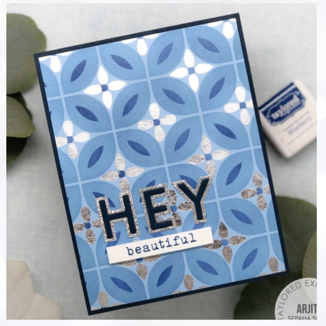 Taylored Expressions MODERN MOSAIC 6x6 Layering Stencils