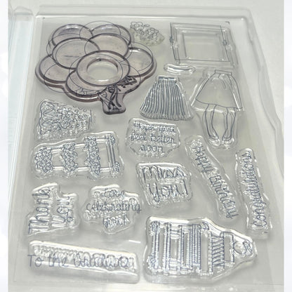 Stampin Up HAND DELIVERED Birthday Graduation Balloons Rubber Stamps