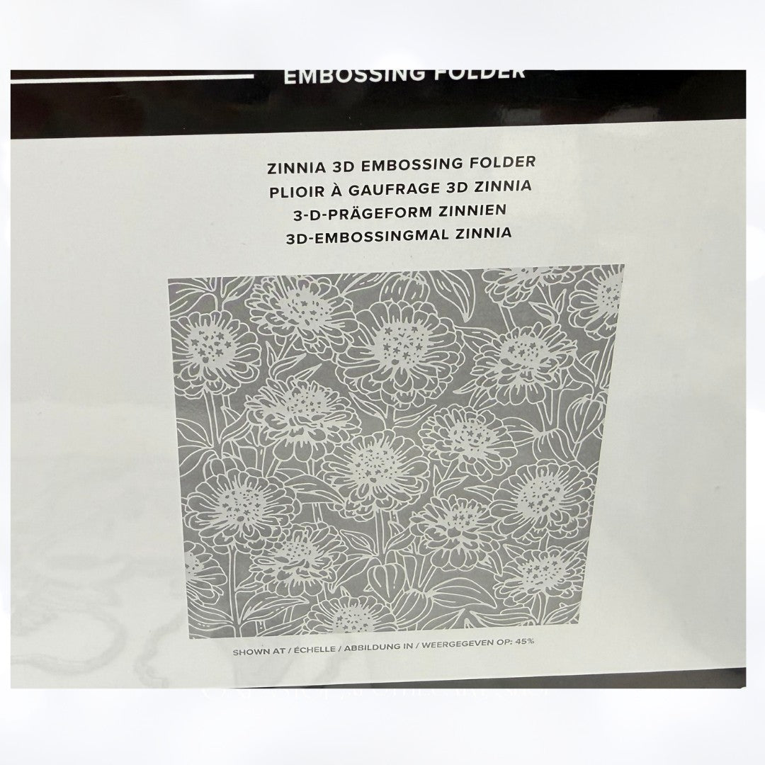 Stampin Up SIMPLY ZINNIA Flowers Rubber Stamps Dies Embossing Folder