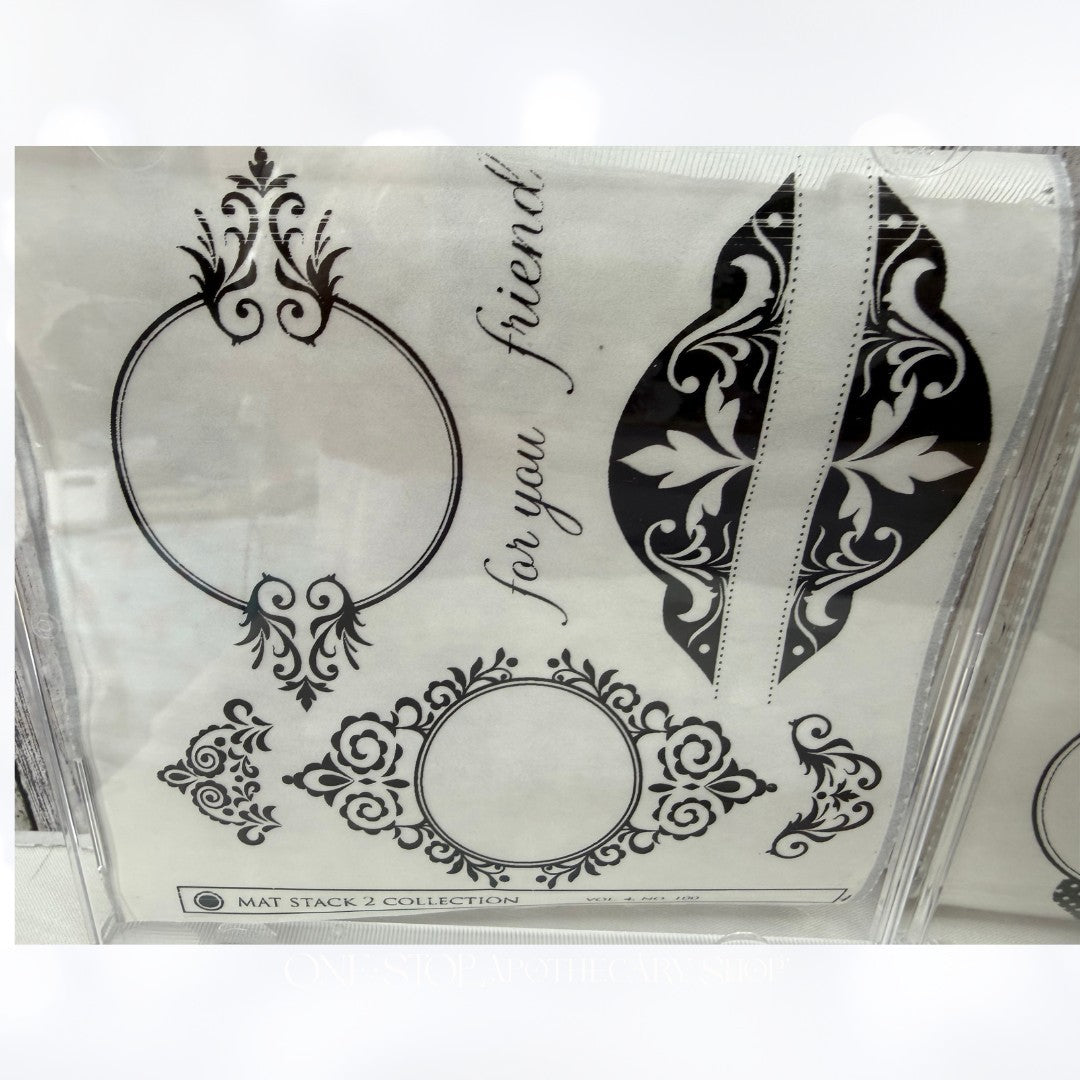 Papertrey Ink MAT STACK 2 Collection Rubber Stamps