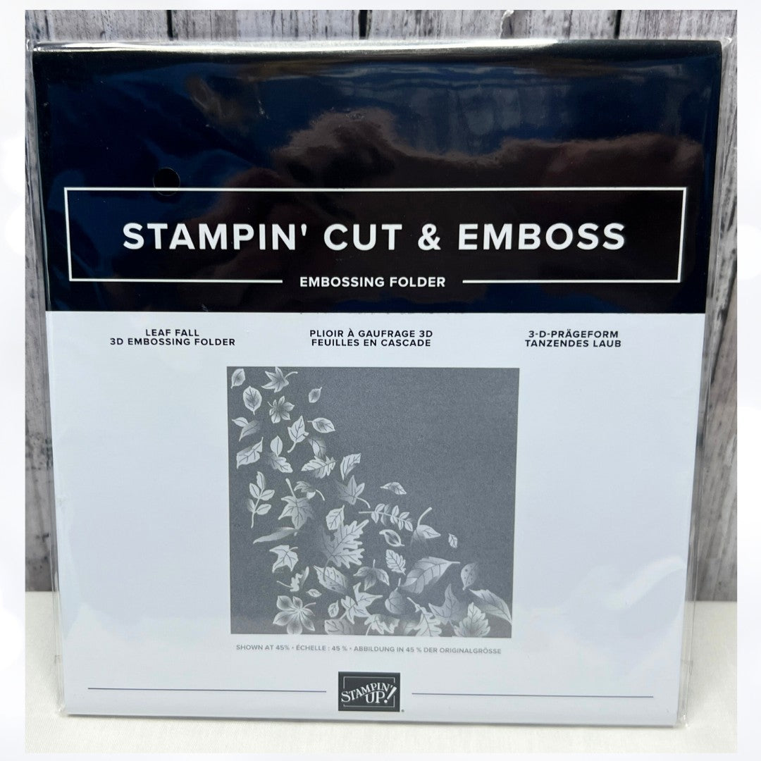 Stampin Up LEAF FALL Autumn 6x6 3D Embossing Folder