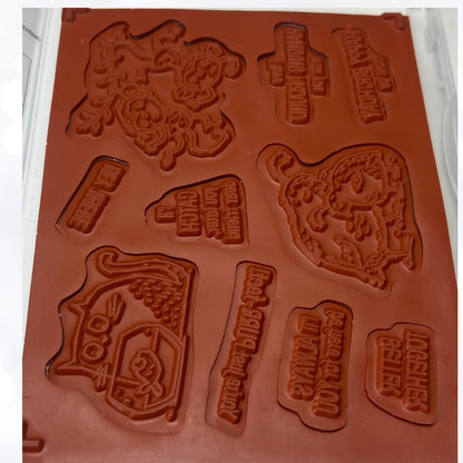 Stampin Up CATCH YOU LATER Monkey Cat Rubber Stamps