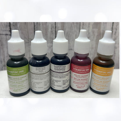 Stampin Up INK REFILLS Stamp Pad Reinkers Lot of 10