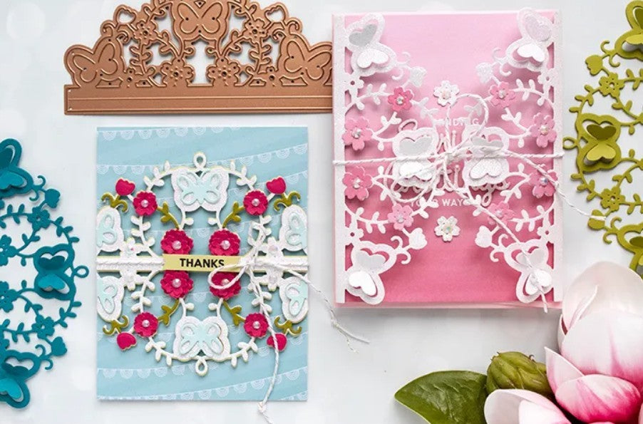 Spellbinders SPRING FLUTTER Butterfly Small Dies of the Month February 2019