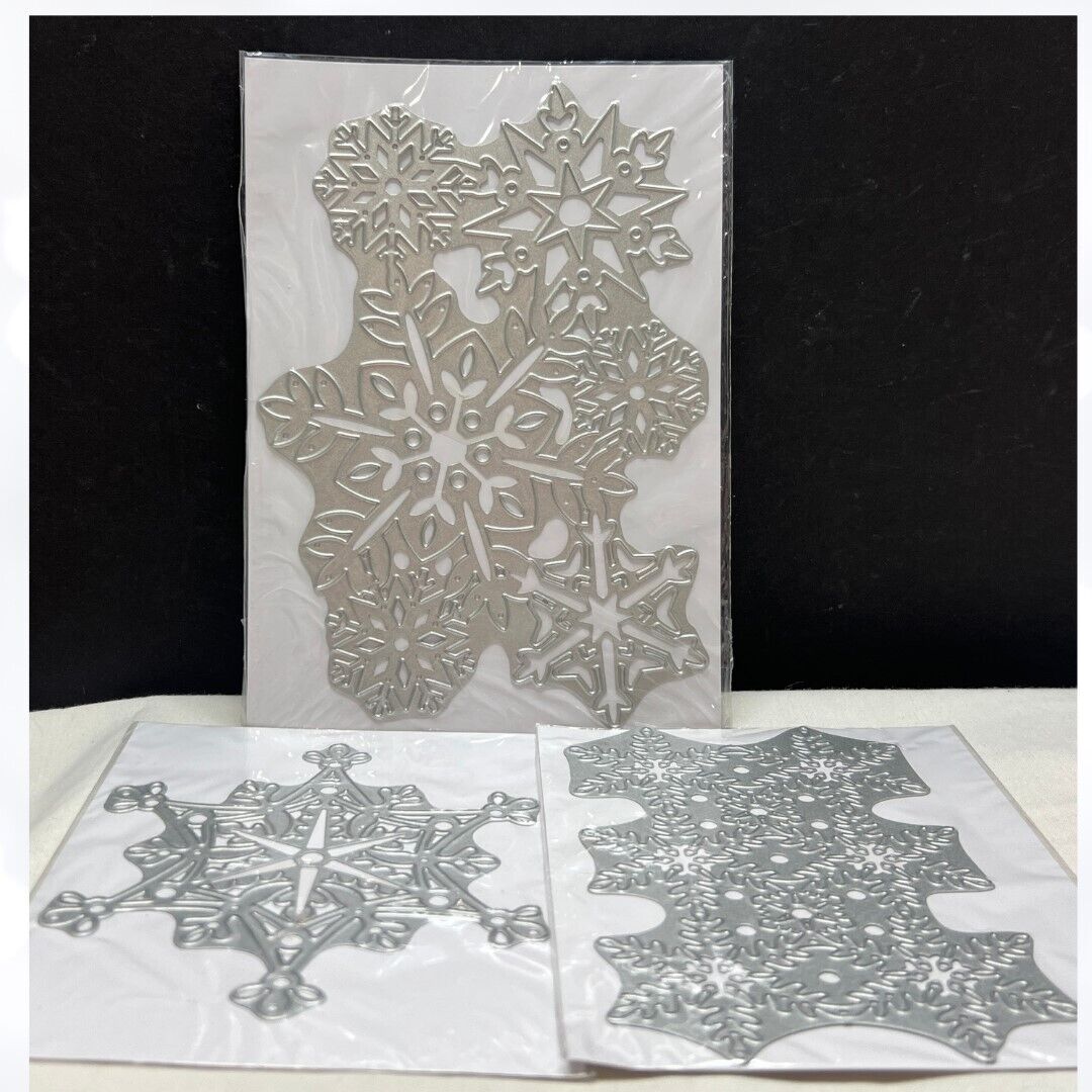 Anna Griffin SNOWFLAKES Christmas Holiday Cut & Emboss Dies